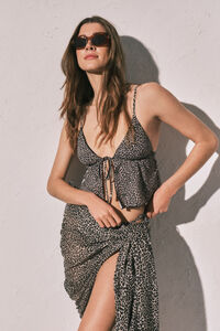 Women'secret Pareo midi &agrave; imprim&eacute; animal