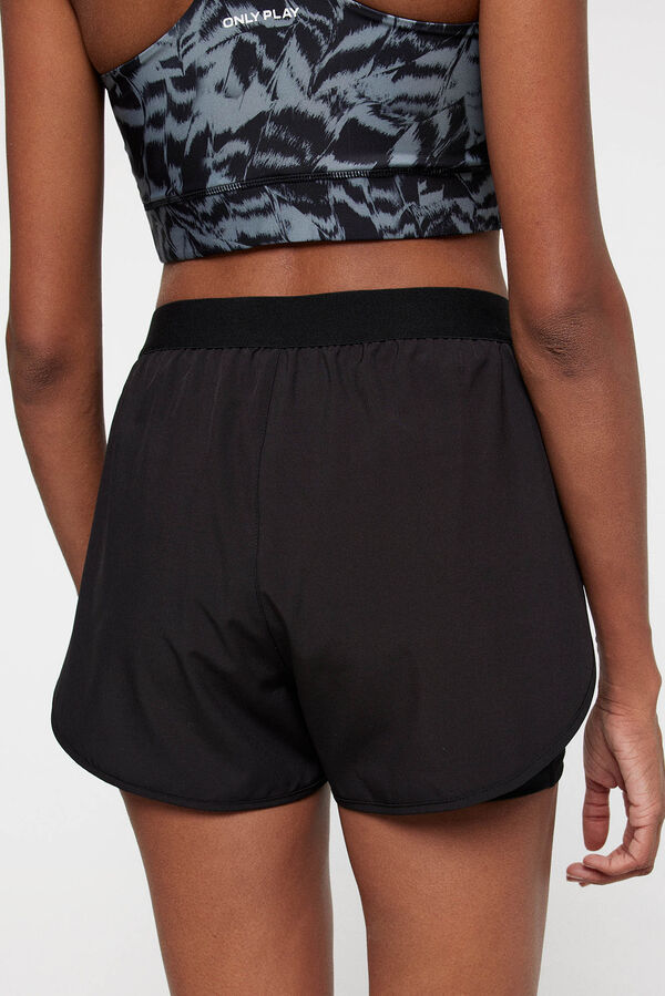 Womensecret Mesh sports shorts noir