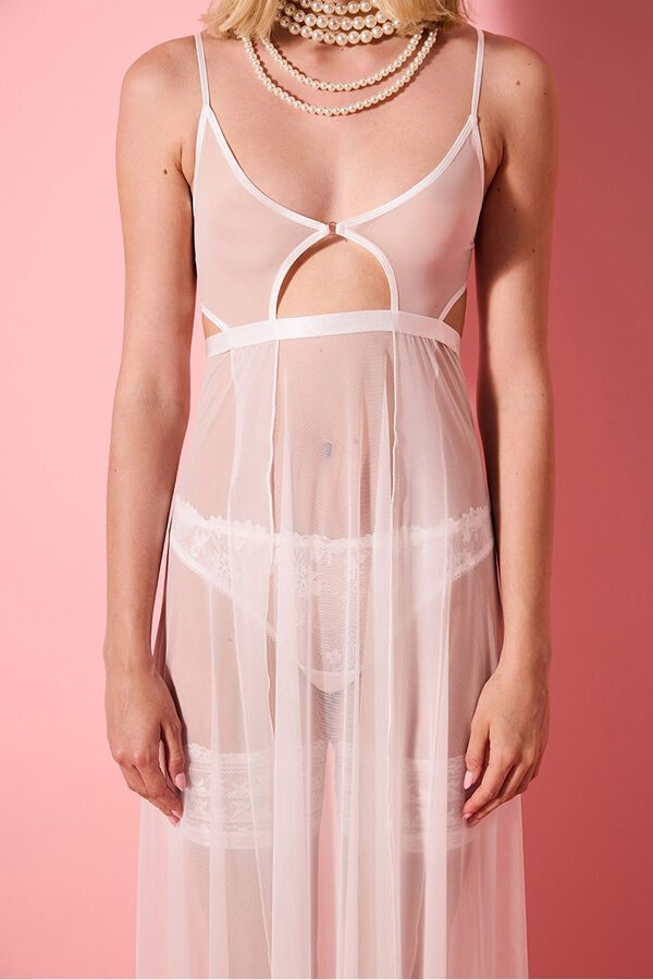 Penti Camis&oacute;n largo novia blanco