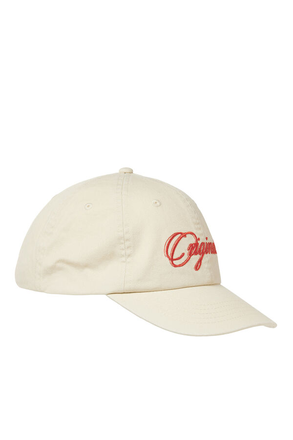Jack & Jones Gorra texto bordado blanco