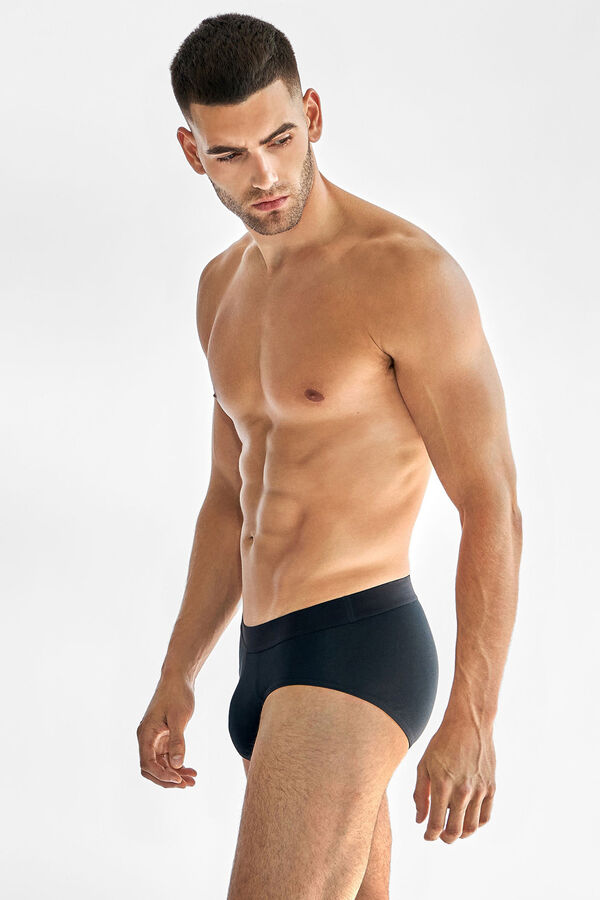 Bread & Boxers Pacote de 3 cuecas pretas preto