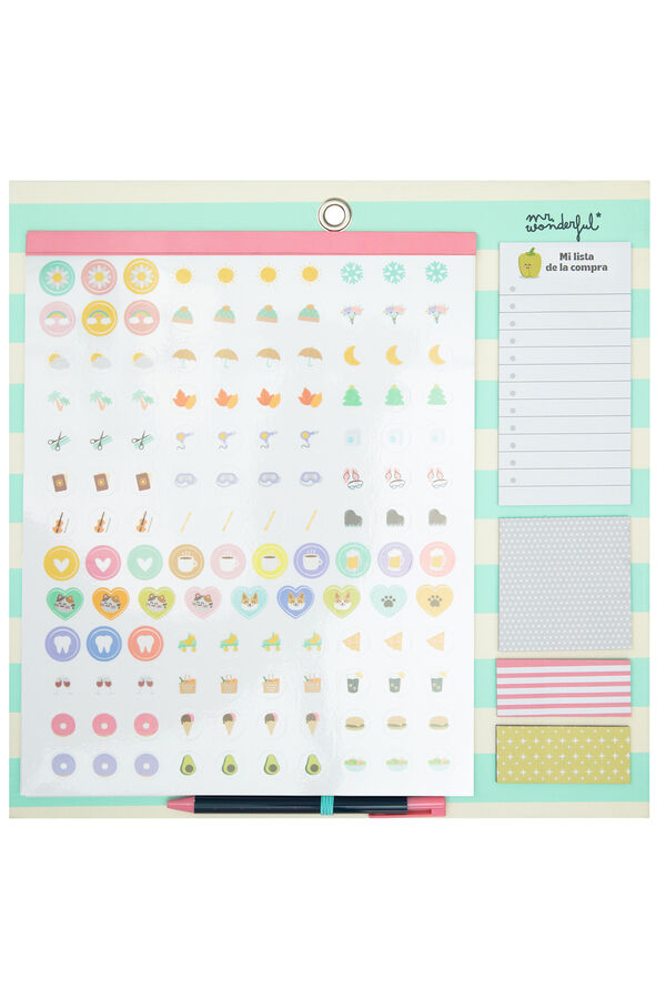 Mr. Wonderful Calendario de pared magn&eacute;tico 2025, bienvenido a tu hogar estampado