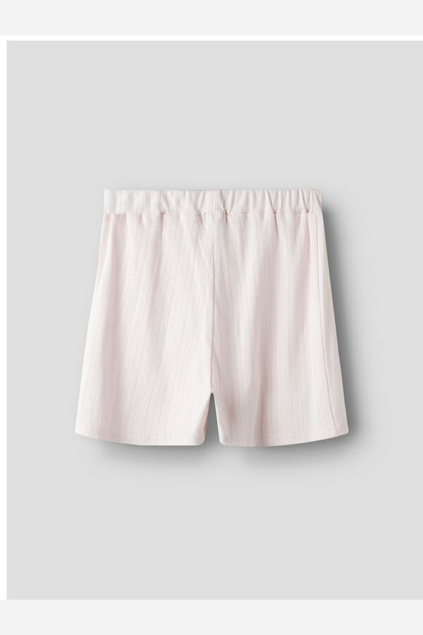 Lmtd Conjunto pijama corto sin mangas pointelle rosa