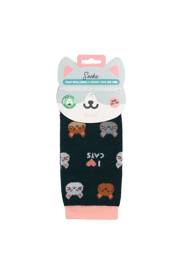Womensecret Cat socks rávasalt mintás