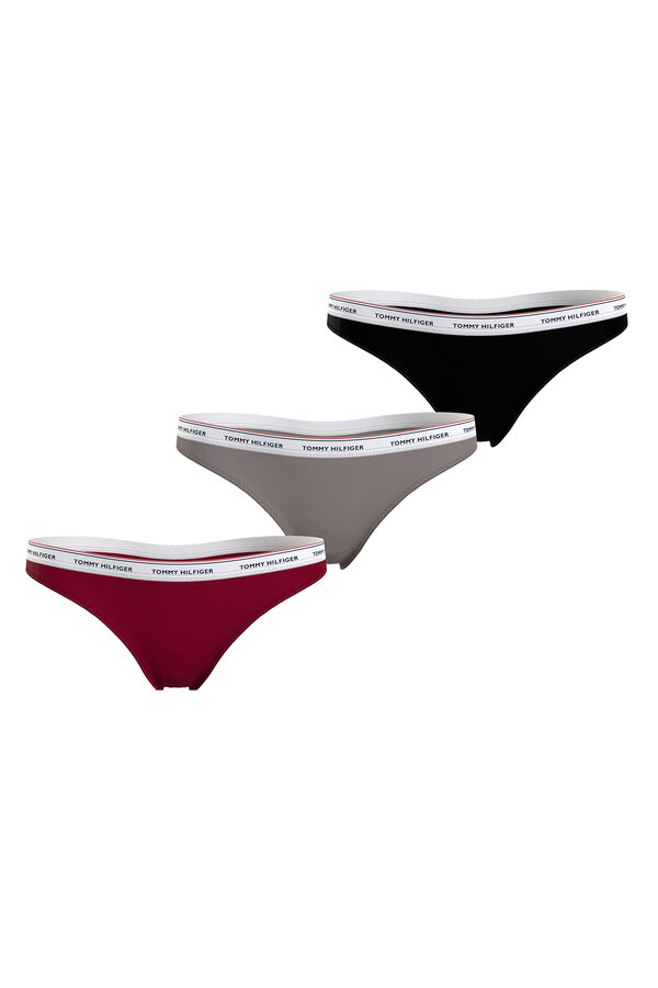 Tommy Jeans Pack of 3 Logo tangas Print