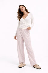 Lmtd Pantal&oacute;n algod&oacute;n de rayas rosa