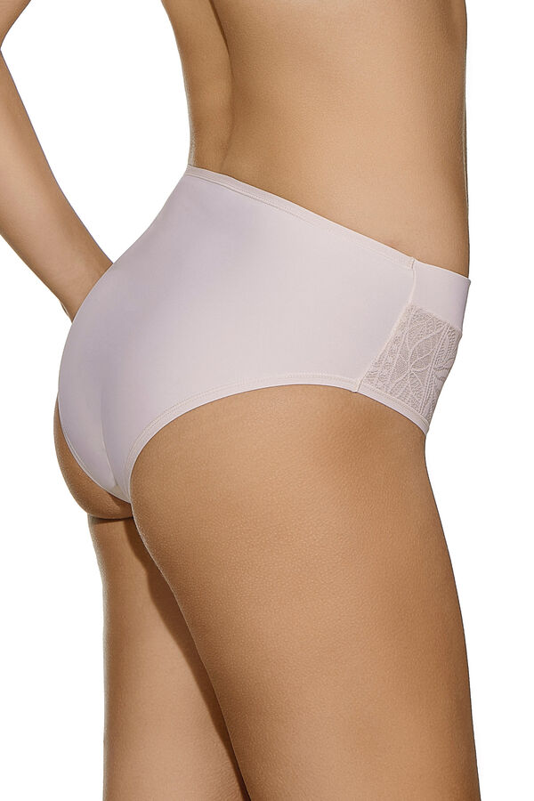 Selene Mara high-waisted front lace panty pink