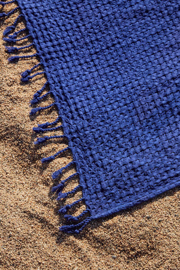 Womensecret Ola beach towel in electric blue cotton Plava