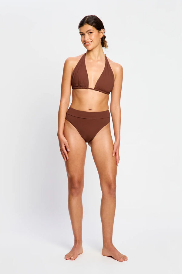 Modibodi Braga de Bikini Menstrual Alta Flujo Moderado Chocolate naranja