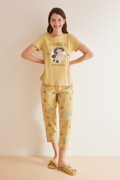 Womensecret Pyjama 100 % Baumwolle Disney Jasmine Grün