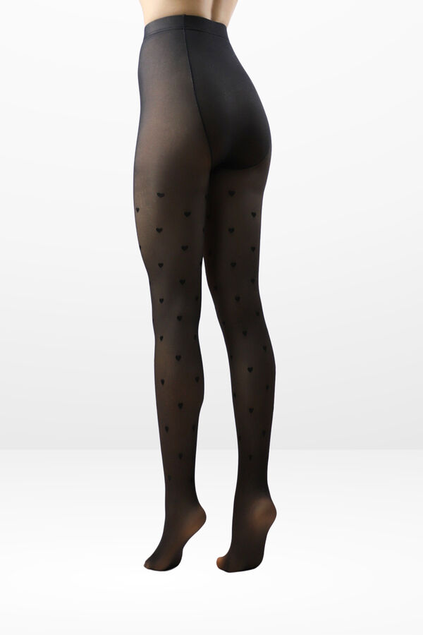 Ivette Bridal Double Layer Thermal Opac Panty 220Dn Velvet Fantasy black