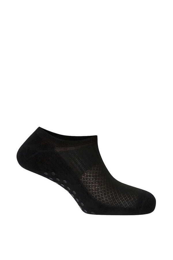 Punto Blanco Calcet&iacute;n deportivo invisible antideslizante unisex negro