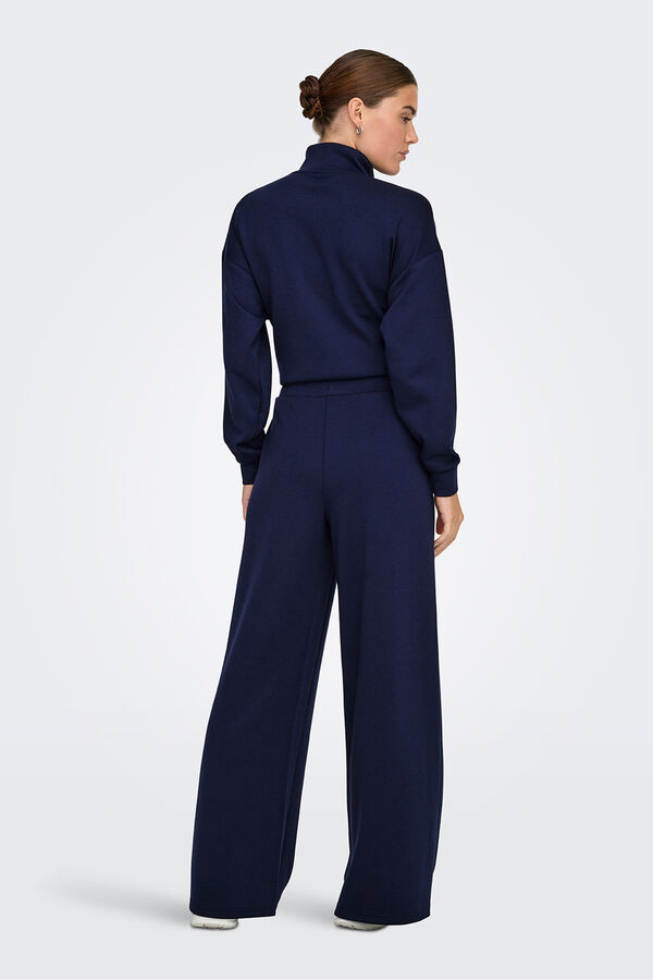 Only Play Pantal&oacute;n largo de chandal pata ancha azul