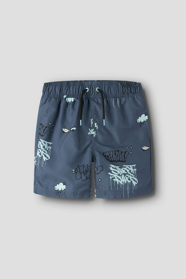 Name it Graffiti boy's swimwear blue
