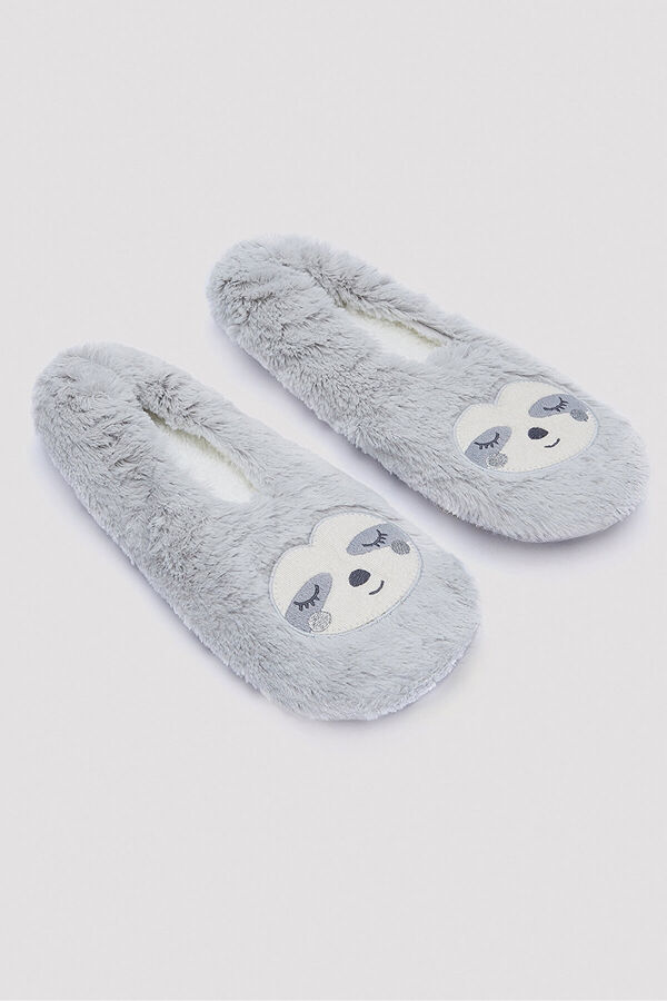 Penti Chinelos de quarto para casa pelo cinzento