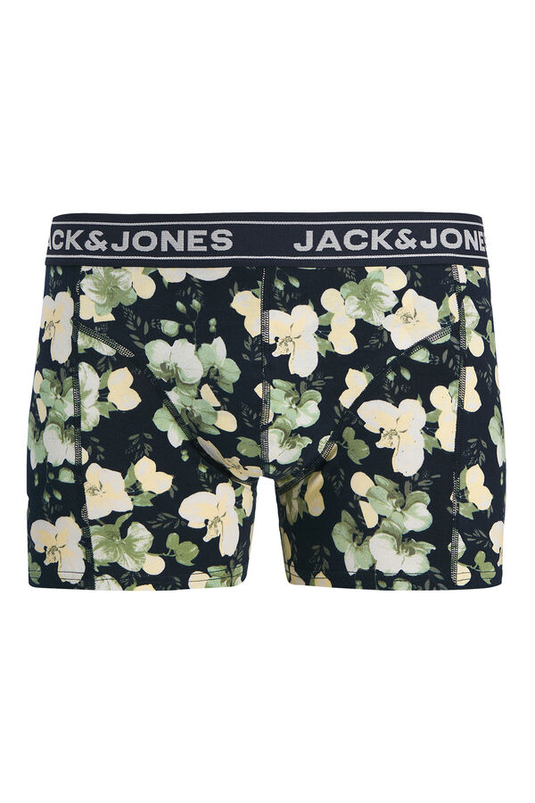 Jack & Jones Lot de 3 boxers imprim&eacute;s noir