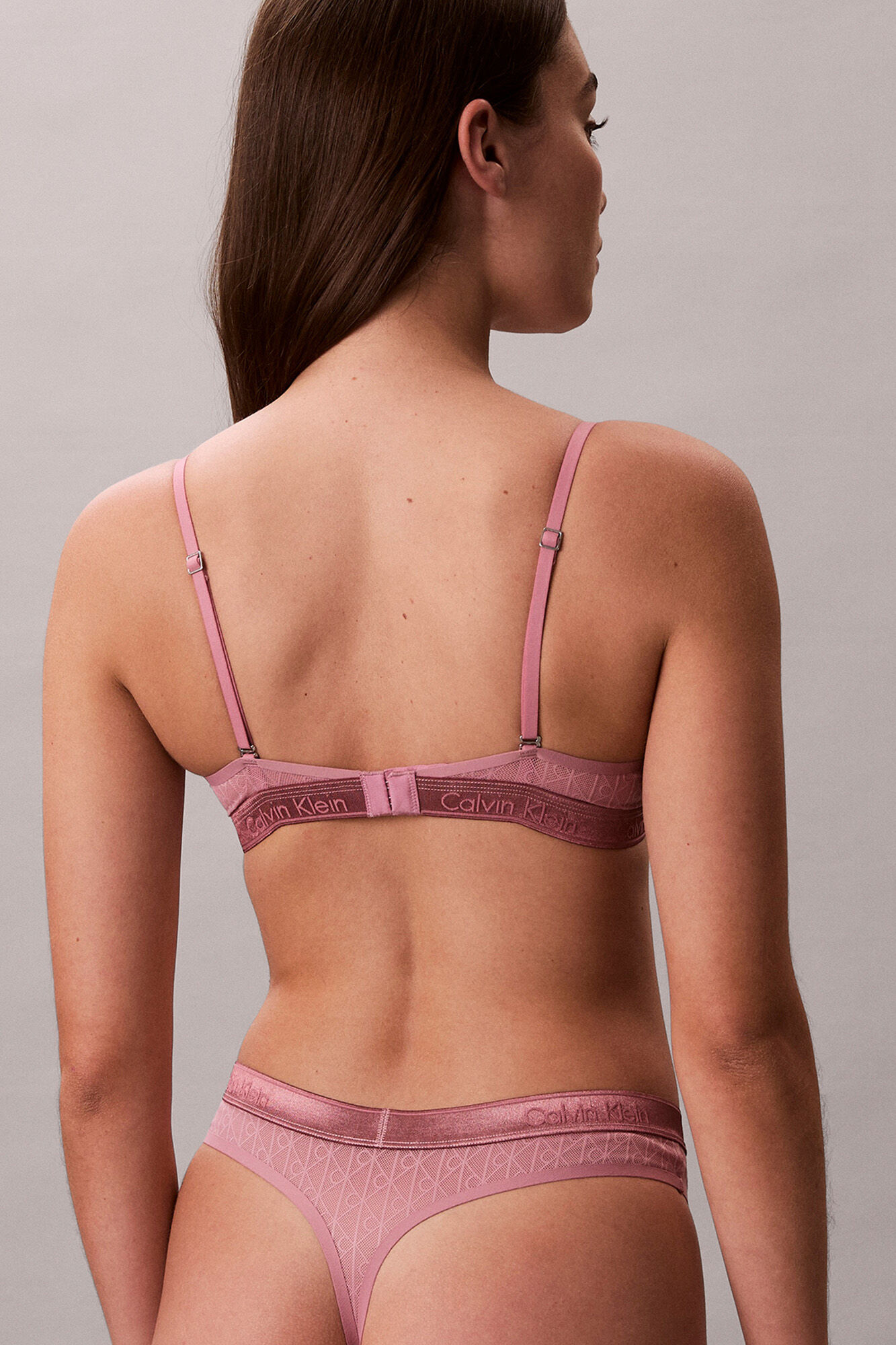 Calvin Klein Soutien push-up com aros estampado