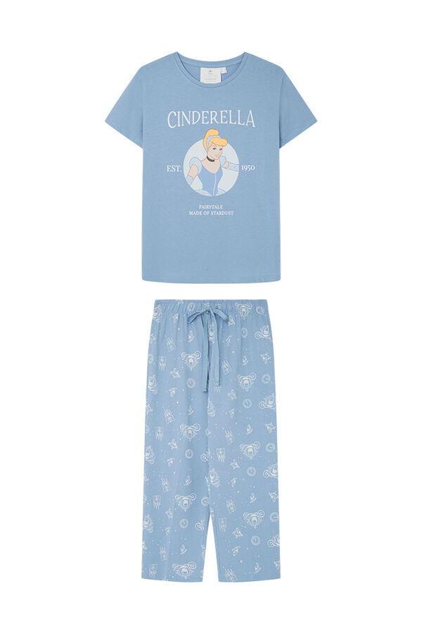 Womensecret Pijama 100% algodón Disney Cenicienta azul