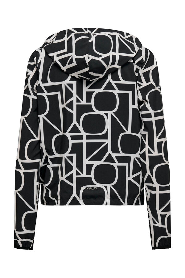 Only Play Sweatshirt com capuz estampada preto