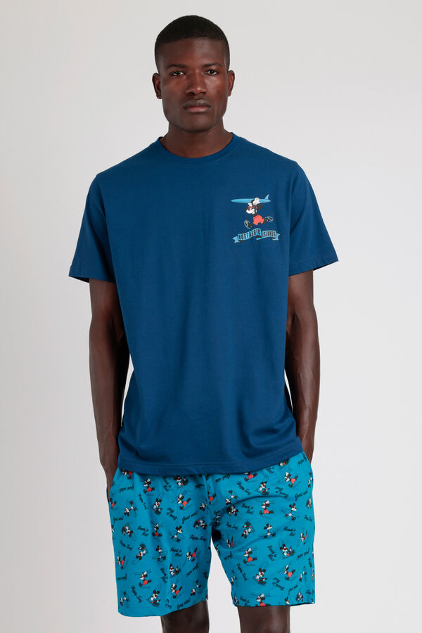 Admas Disney ride the wave short pajamas blue