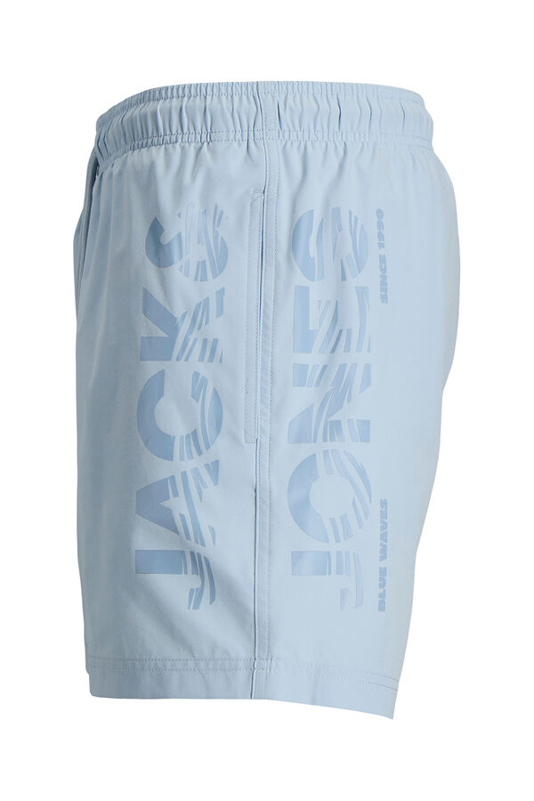 Jack & Jones Contrast logo detail swimwear blue