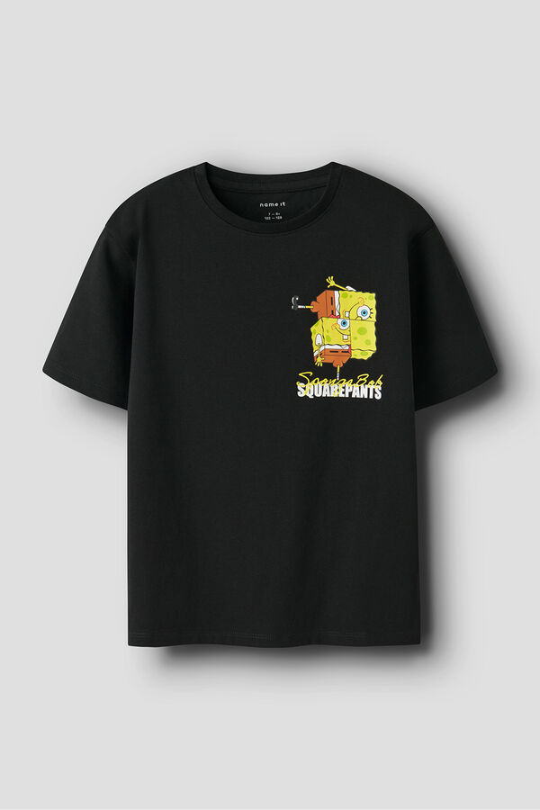 Name it Camiseta Bob Esponja negro