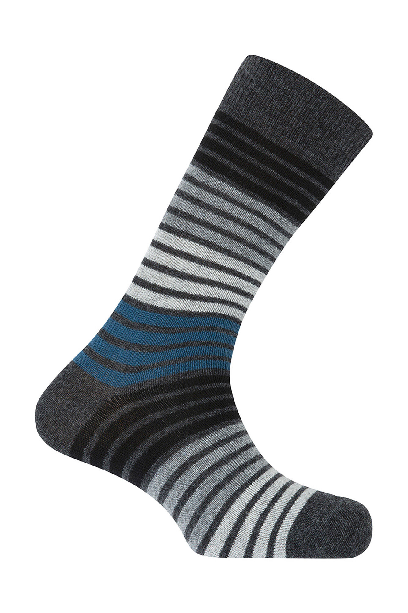 Punto Blanco Meias curtas riscas de l&atilde; e caxemira