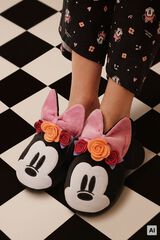 Women'secret Minnie Halloween slippers black