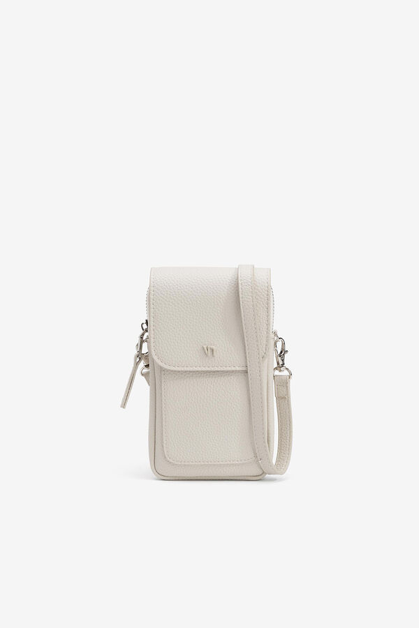 Vilanova Bolso para M&oacute;vil Efecto Piel con Solapa nude