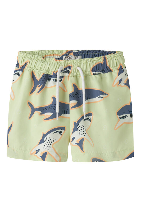 Name it Boy's shark print swimwear green