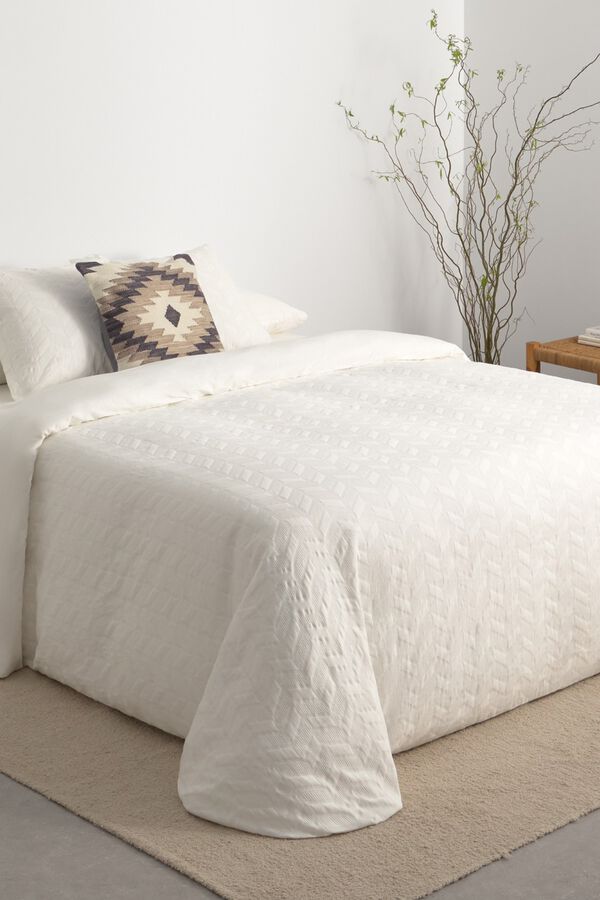Textura Puffer cotton duvet cover beige