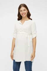 Womensecret Short maternity and nursing dress blanc