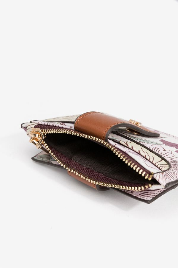 Vilanova Carteira floral rosa rosa