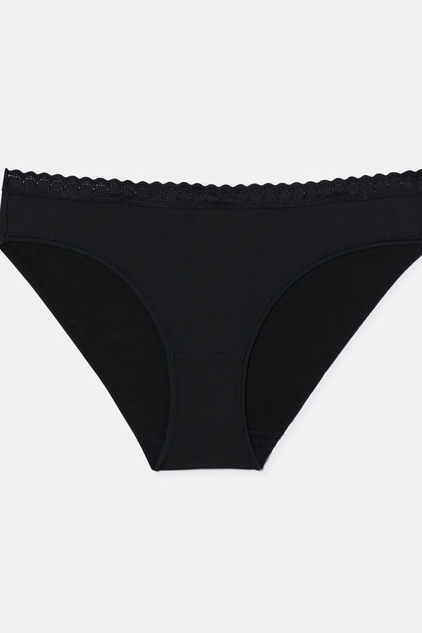 DIM Braga cl&aacute;sica de microfibra  negro