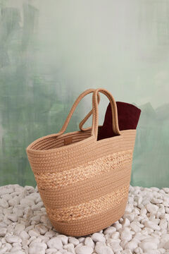 Womensecret Natural basket bag nude