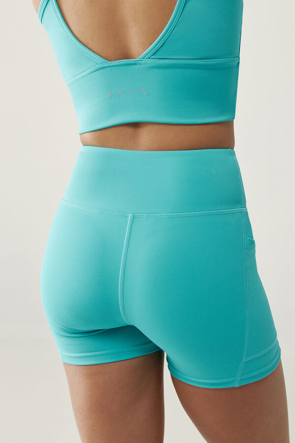 Born Living Yoga Short Seia Capri Blue turquesa