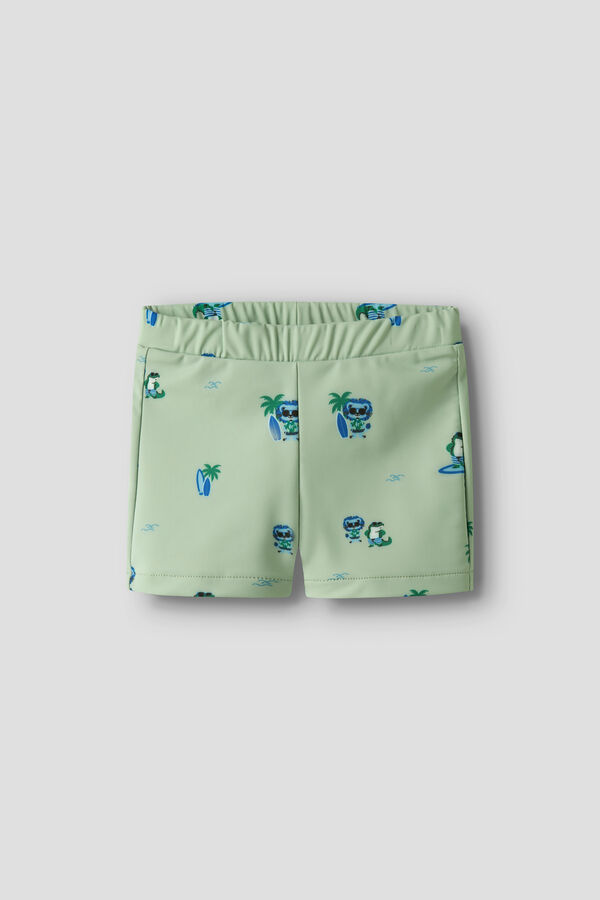 Name it Boy's printed swimwear green