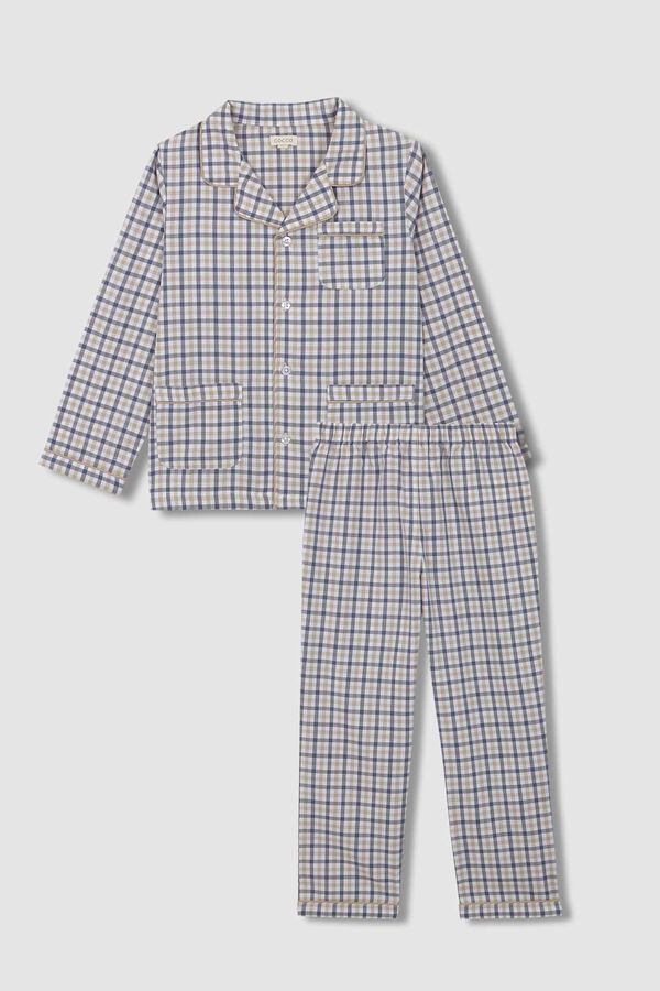 Gocco Grey gingham pyjamas grey