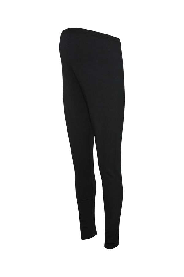 Mamalicious Pack 2 long maternity leggings black