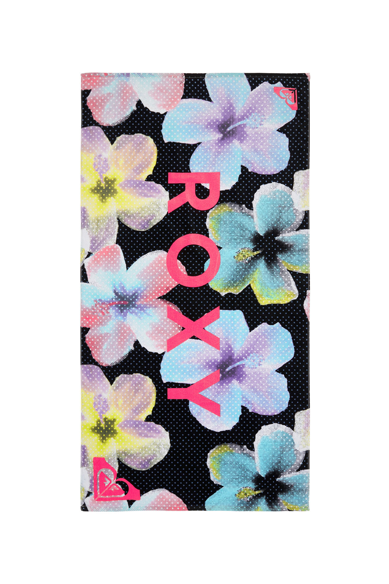 Roxy Polka-dot and floral print beach towel