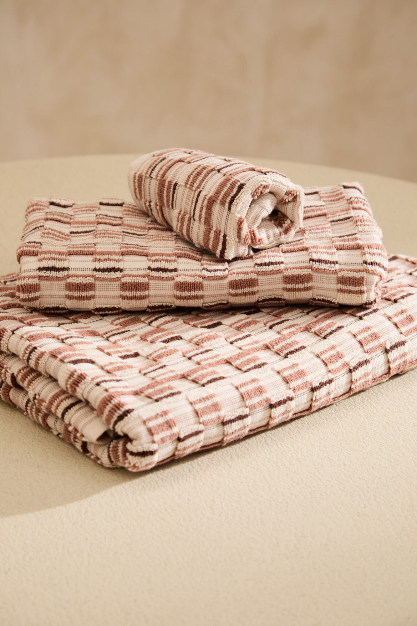 Calma House Jacquard-Frottee-Badetuch aus Baumwolle Mercurio 90x150