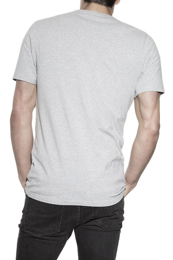 Bread & Boxers Pack of 2 stretchy crew neck organic cotton -shirts in grey melange gris