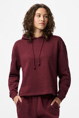 Pieces Basic hooded sweatshirt printed
