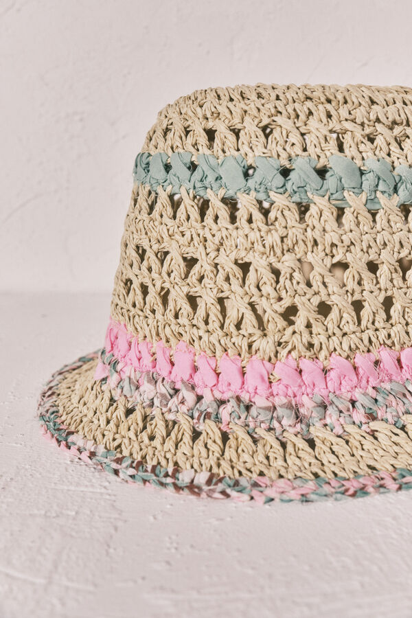 Women'secret Chapeau bob en crochet beige nude