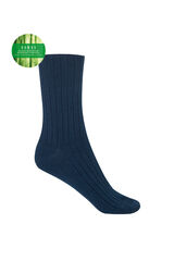 Punto Blanco Short ribbed socks blue