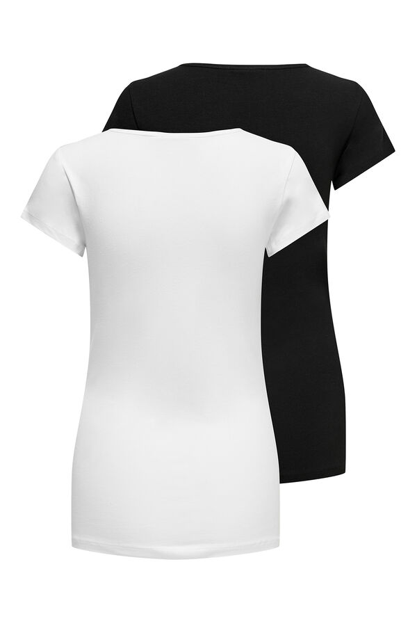 Only Maternity Pack de 2 camisetas maternity blanco