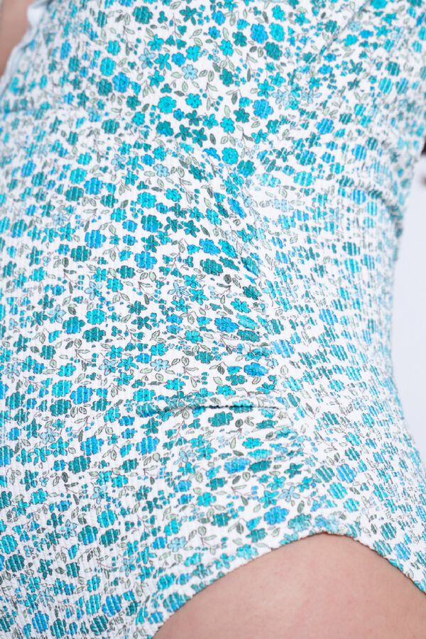 Ohma Floral maternity swimwear with ruffles printed