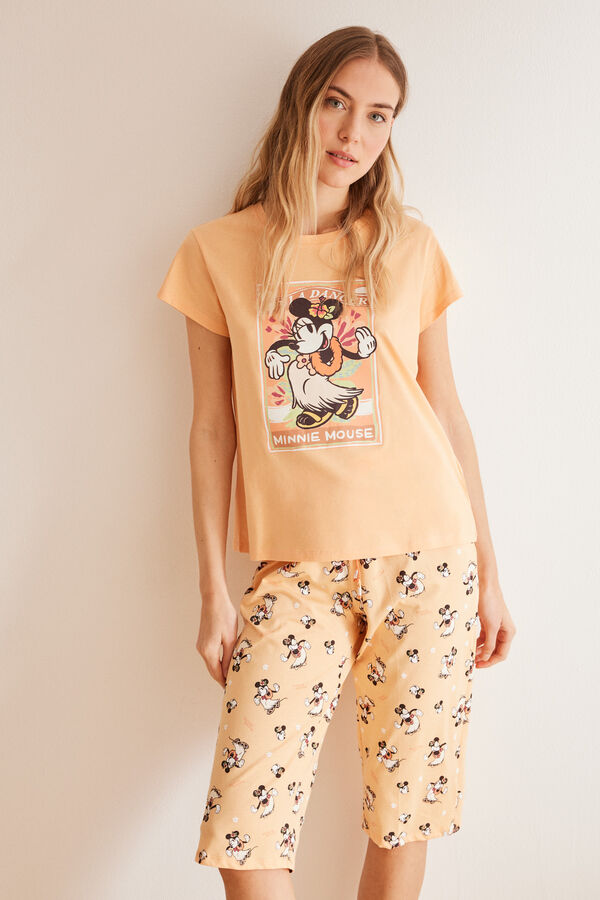 Womensecret Minnie gusarska pidžama od 100% pamuka Narančasta