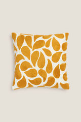 Womensecret Embroidered drops cushion cover jaune