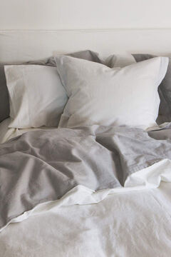 Womensecret Bettbezug Baumwollleine wendbar. Bett 80-90 cm. Weiß